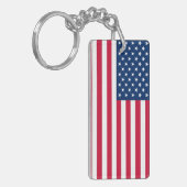 米国国旗のキーチェーン – 愛国心 キーホルダー (正面左)