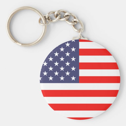 米国国旗のキーホルダー キーホルダー (正面)