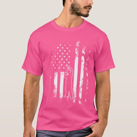 米国国旗のギャング ラップの Tシャツ (正面)