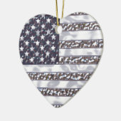 米国国旗のクロムクリスマス装飾品 セラミックオーナメント (左)