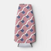 米国国旗のクーラーボックス ボトルクーラー (正面)