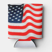 米国国旗のクーラーボックス 缶クーラー (正面)