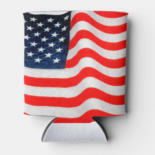 米国国旗のクーラーボックス 缶クーラー (正面)