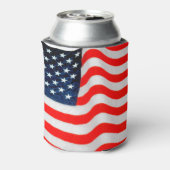 米国国旗のクーラーボックス 缶クーラー (缶裏面)