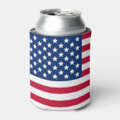 米国国旗のクーラーボックス 缶クーラー (缶正面)