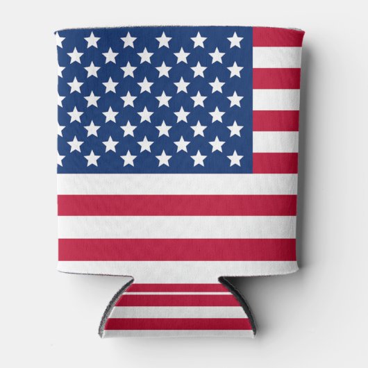 米国国旗のクーラーボックス 缶クーラー (正面)