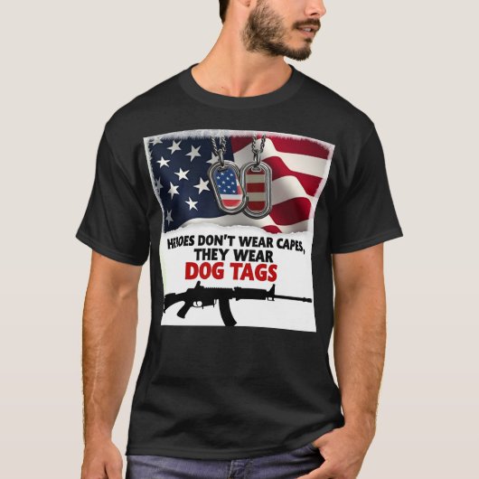 米国国旗のグラフィック Tシャツ (正面)