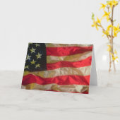 米国国旗のグリーティングカード カード (黄色い花)