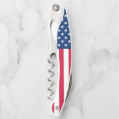 米国国旗のコルク抜き ソムリエナイフ (正面)