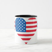 米国国旗のコンボコーヒーマグ マグカップ (中央)