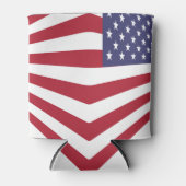 米国国旗のコーナーカスタムクーラーボックス 缶クーラー (正面)