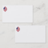 米国国旗のコーナー名刺 名刺 (正面/裏面)