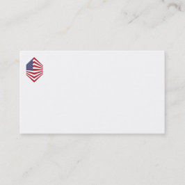 米国国旗のコーナー名刺 名刺