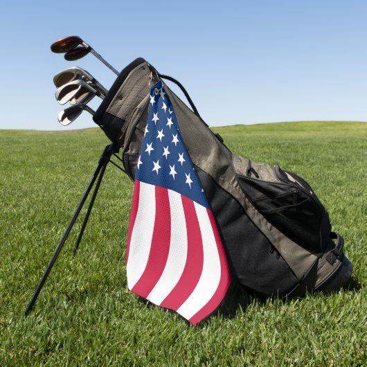 米国国旗のゴルフタオル愛国心 ゴルフタオル (グリーン)