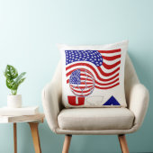米国国旗のサッカーボール クッション (椅子)