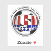 米国国旗のサッカーボール シール (シート)