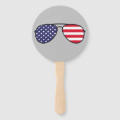 米国国旗のサングラス ハンドファン (正面)