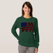 米国国旗のシャツ Tシャツ (正面フル)