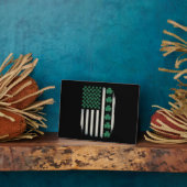 米国国旗のシャムロックSt patricks day・アメリカ フォトプラーク (側面)