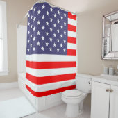 米国国旗のシャワーカーテン シャワーカーテン (インサイチュ)