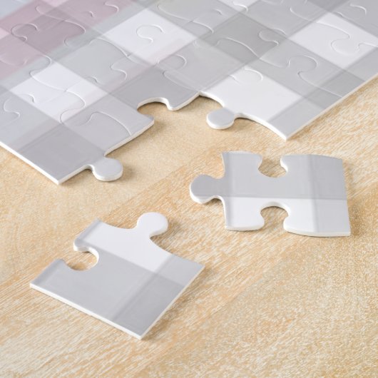 米国国旗のジグソーパズルとハート ジグソーパズル (側面)