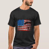 米国国旗のスカイダイビングフード付きスウェットシャツ愛国的なアメリカンパラチ Tシャツ (正面)