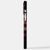 米国国旗のスカル iPhoneケース (左側面)