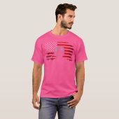 米国国旗のスキューバダイビング Tシャツ (正面フル)