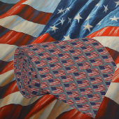 米国国旗のスタイリッシュ星とストライプのネックタイ ネクタイ