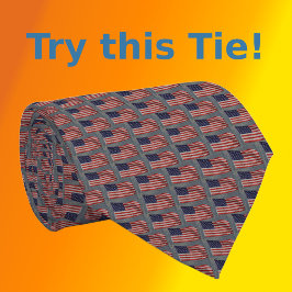 米国国旗のスタイリッシュ星とストライプのネックタイ ネクタイ