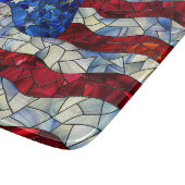 米国国旗のステンドグラス切断板 カッティングボード (角)