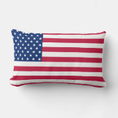 米国国旗のストライプ愛国腰枕 ランバークッション (正面)