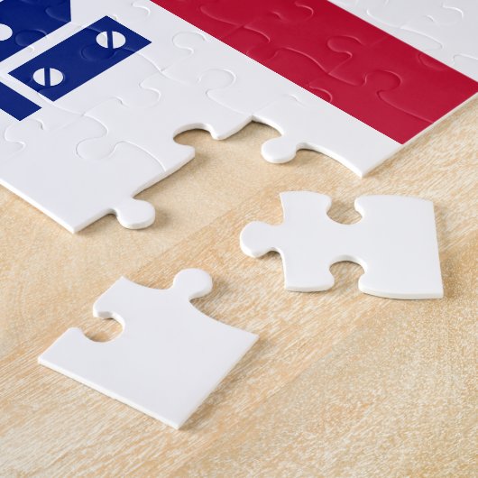 米国国旗のスローガンでリベッターをやる気を起こさせる見る ジグソーパズル (側面)