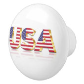 米国国旗のセラミックノブ セラミックノブ (右)