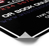 米国国旗のタクシーのキャブ広告ロゴ ポスター (角)