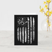 米国国旗のダックピンボーリング-ヴィンテージダックピンボ カード (黄色い花)