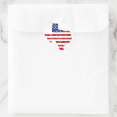 米国国旗のテキサス州 ラウンドシール (バッグ)