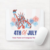 米国国旗のテーマカスタム7月4日ビジネス マウスパッド (マウス)