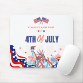 米国国旗のテーマカスタム7月4日ビジネス マウスパッド (マウス)