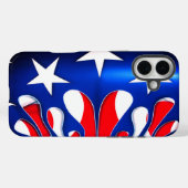 米国国旗のデザイン電話ケース Case-Mate iPhoneケース (裏面 (横))