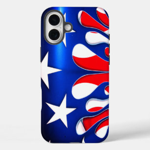 米国国旗のデザイン電話ケース iPhone 16 PLUSケース