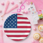 米国国旗のデザイン7月4日パーティー ペーパープレート (パーティー)