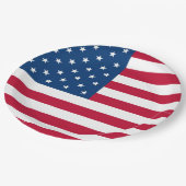 米国国旗のデザイン7月4日パーティー ペーパープレート (アングル)