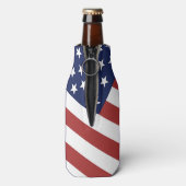 米国国旗のデザイン。 ボトルクーラー (ボトル裏面)