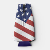 米国国旗のデザイン。 ボトルクーラー (裏面)