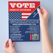 米国国旗のデザイン、政治運動家の広告 チラシ (手)