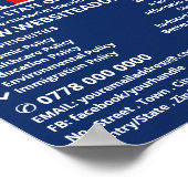 米国国旗のデザイン、政治運動家の広告 ポスター (角)