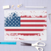 米国国旗のデザイン 薄葉紙 (クラフト)