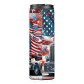 米国国旗のトラックのダイナミックな愛国心 タンブラー (裏面)