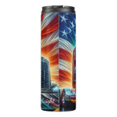 米国国旗のトラッククロムエネルギー タンブラー (裏面)